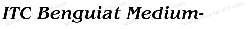 ITC Benguiat Medium字体转换